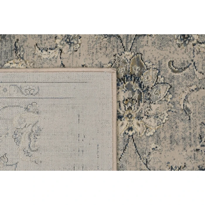 Dynamic Rugs ANCIENT GARDEN Silver/Grey 57126 2ft. 2in. x 7ft. 7in. Rect. Rug