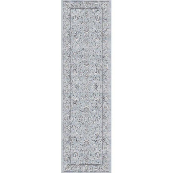Dynamic Rugs ANCIENT GARDEN Silver/Grey 57126 2ft. 2in. x 7ft. 7in. Rect. Rug