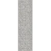 Dynamic Rugs ANCIENT GARDEN Silver/Grey 57136 2ft. 2in x 11ft. Rect. Rug