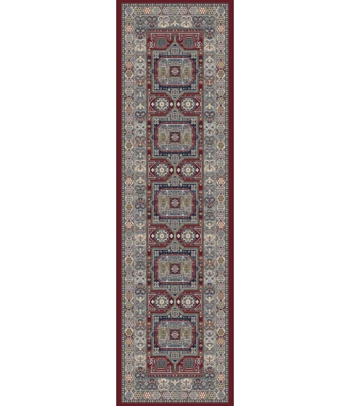 Dynamic Rugs ANCIENT GARDEN Red 57147 2ft. 2in x 11ft. Rect. Rug