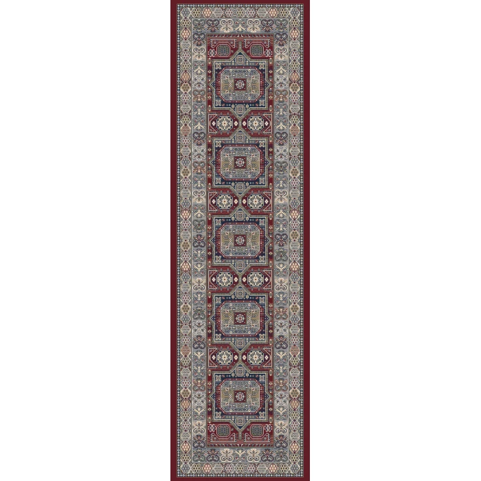 Dynamic Rugs ANCIENT GARDEN Red 57147 2ft. 2in. x 7ft. 7in. Rect. Rug