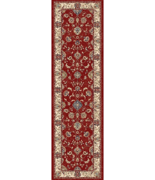 Dynamic Rugs ANCIENT GARDEN Red/Ivory 57158 2ft. 2in x 11ft. Rect. Rug