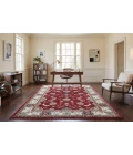 Dynamic Rugs ANCIENT GARDEN Red/Ivory 57158 2ft. 2in x 11ft. Rect. Rug