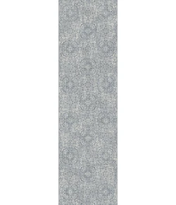 Dynamic Rugs ANCIENT GARDEN Silver/Grey 57162 2ft. 2in x 11ft. Rect. Rug