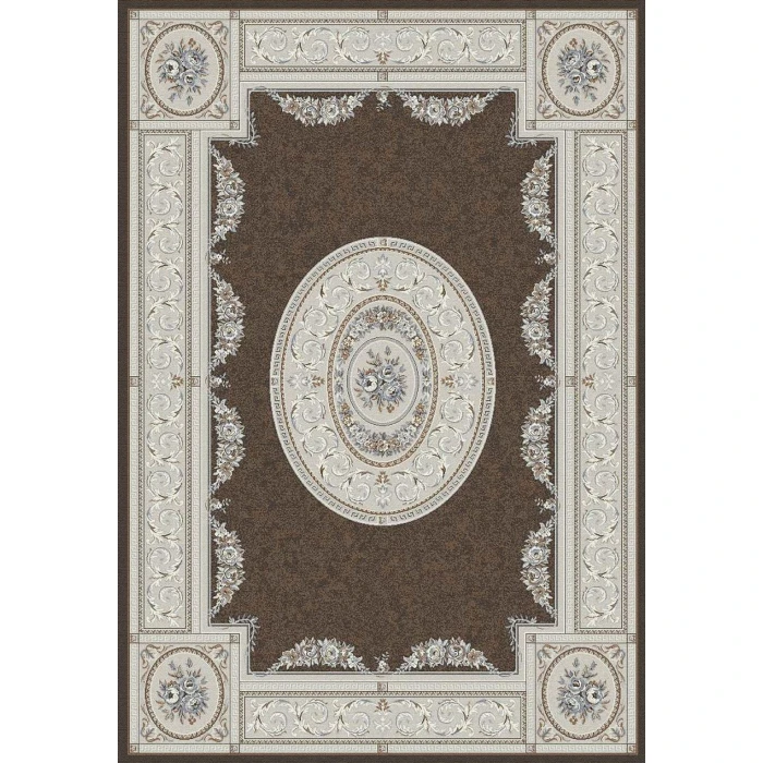 Dynamic Rugs ANCIENT GARDEN Brown/Cream 57226 7ft. 10in. x 10ft. 10in. Rect. Rug