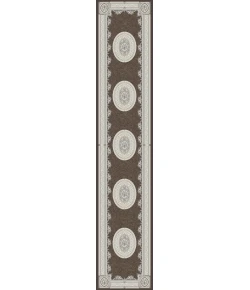 Dynamic Rugs ANCIENT GARDEN Brown/Cream 57226 2ft. 2in x 11ft. Rect. Rug