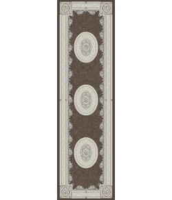 Dynamic Rugs ANCIENT GARDEN Brown/Cream 57226 2ft. 2in. x 7ft. 7in. Rect. Rug