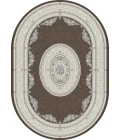 Dynamic Rugs ANCIENT GARDEN Brown/Cream 57226 2ft. 7in. x 4ft. 7in. Oval Rug