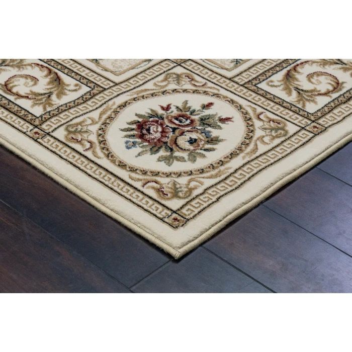 Dynamic Rugs ANCIENT GARDEN Ivory 57226 7ft. 10in. x 10ft. 10in. Rect. Rug