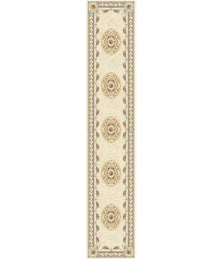 Dynamic Rugs ANCIENT GARDEN Ivory 57226 2ft. 2in x 11ft. Rect. Rug