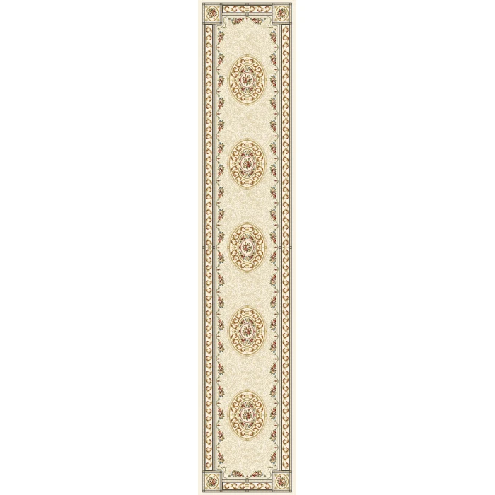 Dynamic Rugs ANCIENT GARDEN Ivory 57226 2ft. 2in x 11ft. Rect. Rug