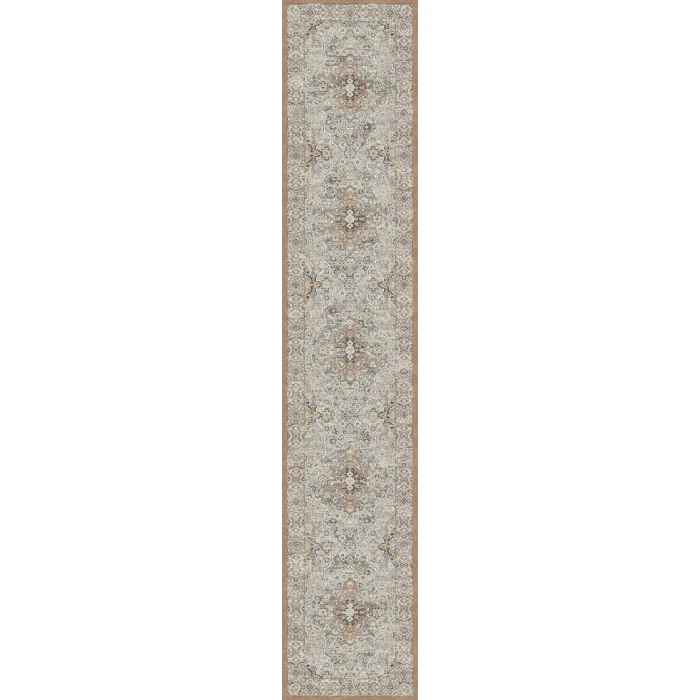 Dynamic Rugs ANCIENT GARDEN Beige/Multi 57275 2ft. 2in x 11ft. Rect. Rug