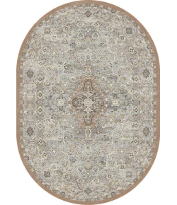 Dynamic Rugs ANCIENT GARDEN Beige/Multi 57275 5ft. 3in. x 7ft. 7in. Oval Rug