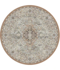 Dynamic Rugs ANCIENT GARDEN Beige/Multi 57275 7ft. 10in. Round Rug