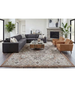 Dynamic Rugs ANCIENT GARDEN Beige/Multi 57275 2ft. 2in x 11ft. Rect. Rug