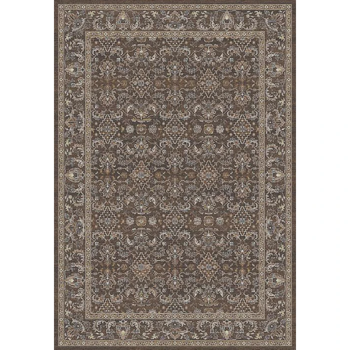 Dynamic Rugs ANCIENT GARDEN Dark Brown/Beige/Blue 57276 9ft. 2in. x 12ft. 10in. Rect. Rug
