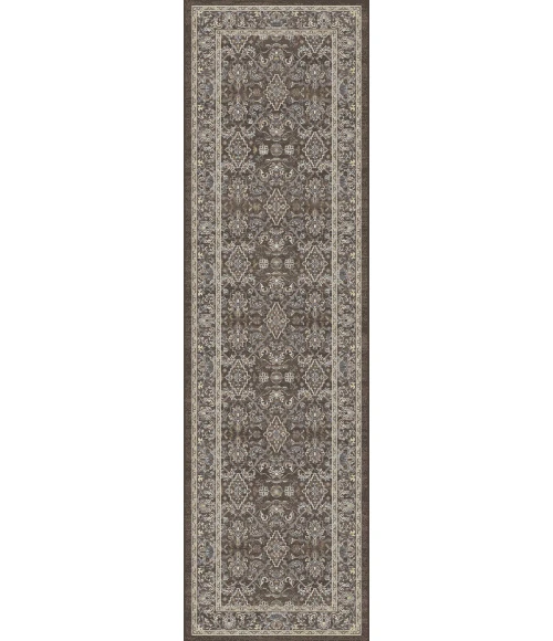 Dynamic Rugs ANCIENT GARDEN Dark Brown/Beige/Blue 57276 2ft. 2in. x 7ft. 7in. Rect. Rug
