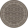 Dynamic Rugs ANCIENT GARDEN Dark Brown/Beige/Blue 57276 7ft. 10in. Round Rug