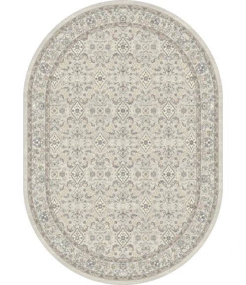 Dynamic Rugs ANCIENT GARDEN Cream/Beige 57276 2ft. 7in. x 4ft. 7in. Oval Rug
