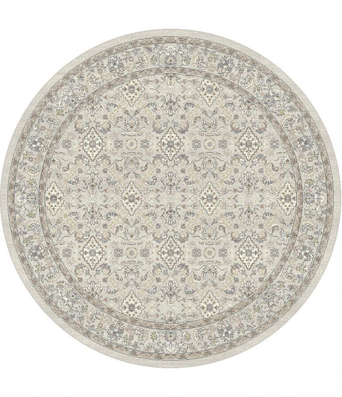 Dynamic Rugs ANCIENT GARDEN Cream/Beige 57276 7ft. 10in. Round Rug