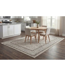 Dynamic Rugs ANCIENT GARDEN Cream/Beige 57276 2ft. 2in x 11ft. Rect. Rug