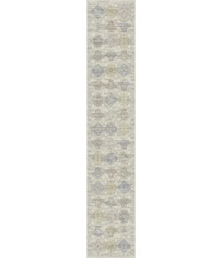 Dynamic Rugs ANCIENT GARDEN Cream/Multi 57279 2ft. 2in x 11ft. Rect. Rug
