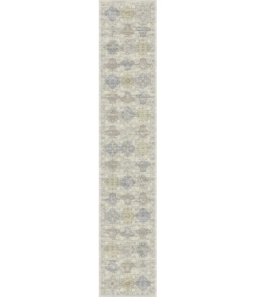 Dynamic Rugs ANCIENT GARDEN Cream/Multi 57279 2ft. 2in x 11ft. Rect. Rug