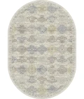 Dynamic Rugs ANCIENT GARDEN Cream/Multi 57279 5ft. 3in. x 7ft. 7in. Oval Rug