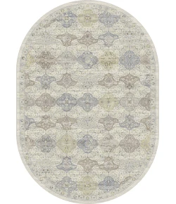 Dynamic Rugs ANCIENT GARDEN Cream/Multi 57279 5ft. 3in. x 7ft. 7in. Oval Rug