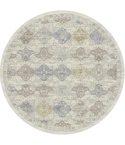 Dynamic Rugs ANCIENT GARDEN Cream/Multi 57279 5ft. 3in. Round Rug