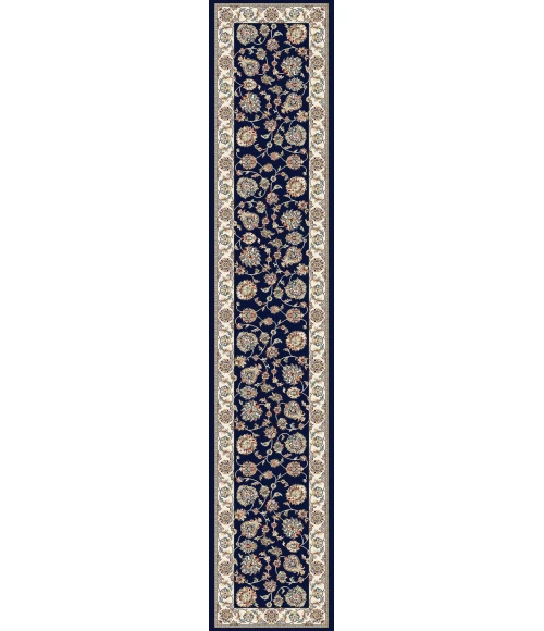 Dynamic Rugs ANCIENT GARDEN Blue/Ivory 57365 2ft. 2in x 11ft. Rect. Rug