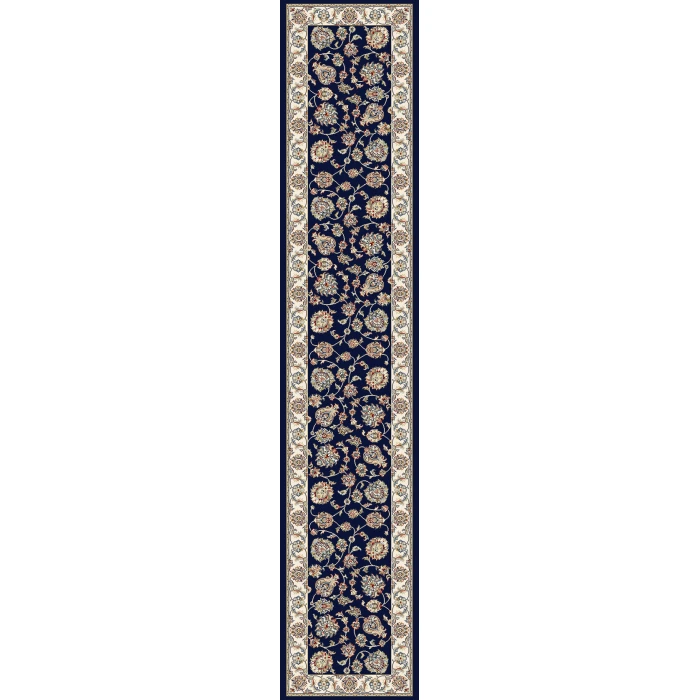 Dynamic Rugs ANCIENT GARDEN Blue/Ivory 57365 2ft. 2in. x 7ft. 7in. Rect. Rug