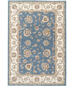 Dynamic Rugs ANCIENT GARDEN Light Blue/Ivory 57365 5ft. 3in. x 7ft. 7in. Rect. Rug