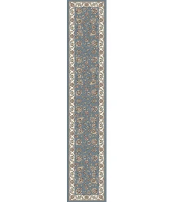 Dynamic Rugs ANCIENT GARDEN Light Blue/Ivory 57365 2ft. 2in x 11ft. Rect. Rug
