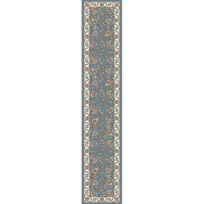 Dynamic Rugs ANCIENT GARDEN Light Blue/Ivory 57365 2ft. 2in. x 7ft. 7in. Rect. Rug