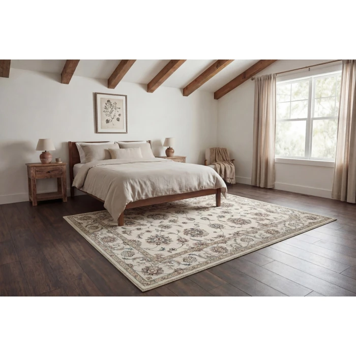 Dynamic Rugs ANCIENT GARDEN Ivory 57365 7ft. 10in. x 10ft. 10in. Rect. Rug