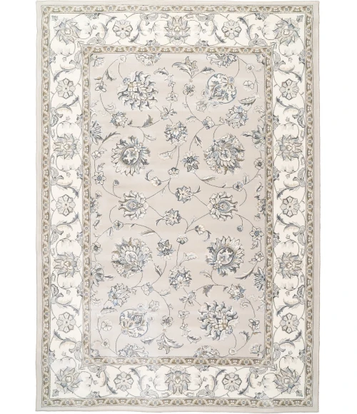 Dynamic Rugs ANCIENT GARDEN Soft Grey/Cream 57365 2ft. x 3ft. 11in. Rect. Rug