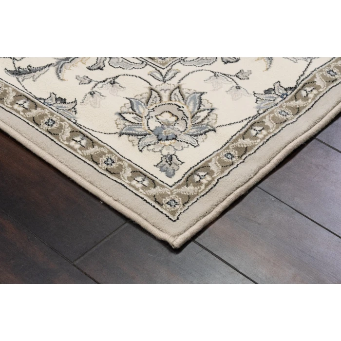 Dynamic Rugs ANCIENT GARDEN Soft Grey/Cream 57365 2ft. 2in x 11ft. Rect. Rug