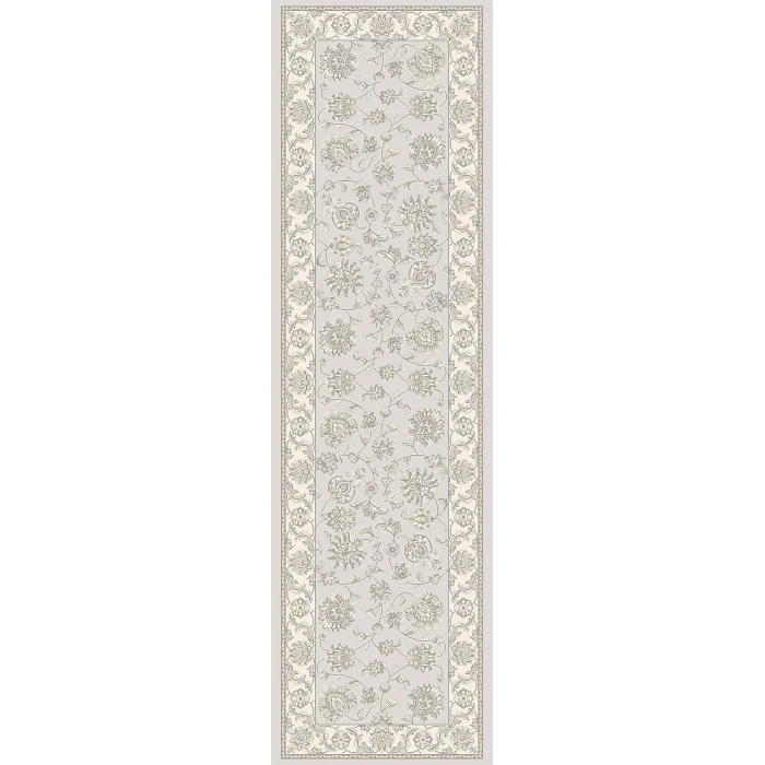 Dynamic Rugs ANCIENT GARDEN Soft Grey/Cream 57365 2ft. 2in x 11ft. Rect. Rug