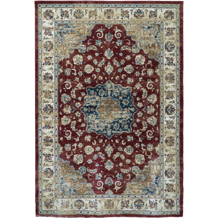 Dynamic Rugs ANCIENT GARDEN Red/Ivory 57559 7ft. 10in. x 10ft. 10in. Rect. Rug