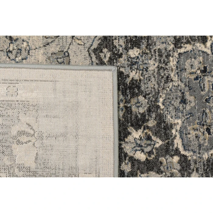 Dynamic Rugs ANCIENT GARDEN Silver/Grey 57559 2ft. 7in. x 4ft. 7in. Oval Rug