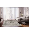 Dynamic Rugs ANCIENT GARDEN Silver/Grey 57559 5ft. 3in. Round Rug