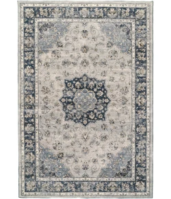 Dynamic Rugs ANCIENT GARDEN Silver/Blue 57559 2ft. x 3ft. 11in. Rect. Rug