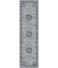 Dynamic Rugs ANCIENT GARDEN Silver/Blue 57559 2ft. 2in. x 7ft. 7in. Rect. Rug