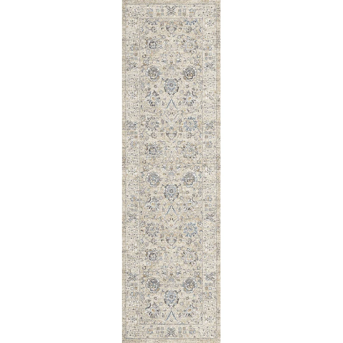Dynamic Rugs ANNALISE Cream/Beige 7604 2ft. 2in. x 7ft. 7in. Rect. Rug