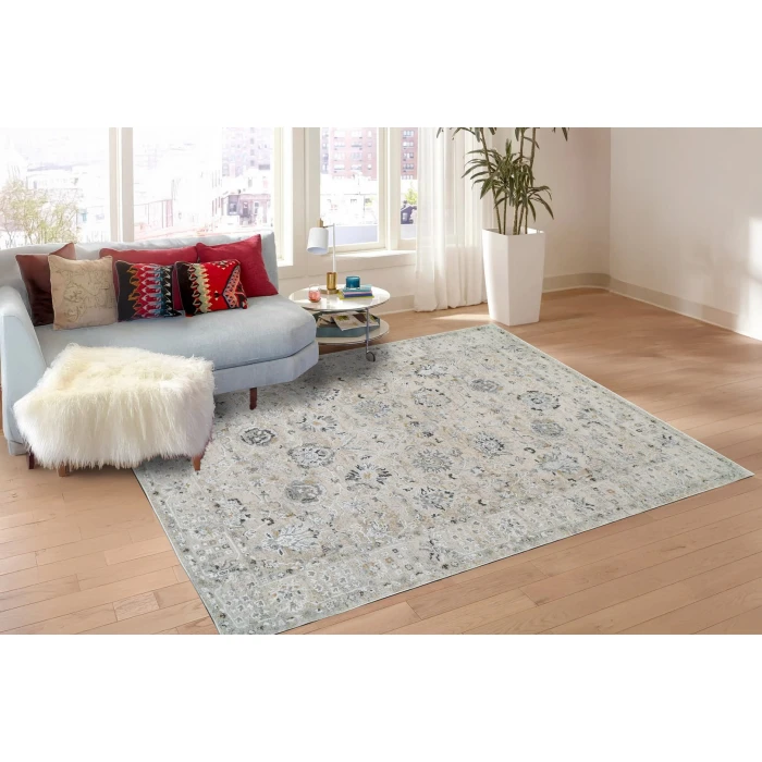Dynamic Rugs ANNALISE Cream/Beige 7604 12ft. x 15ft. Rect. Rug
