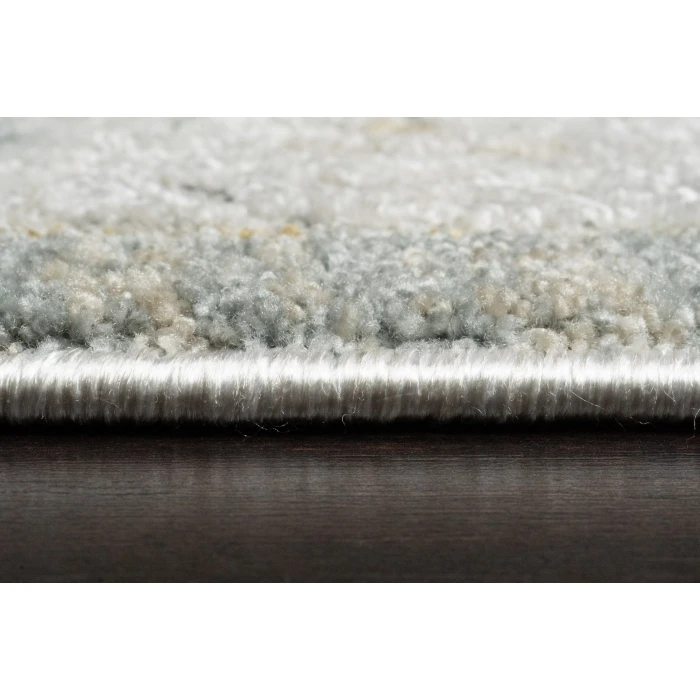 Dynamic Rugs ANNALISE Blue/Beige/Cream 7607 6ft. 7in. x 9ft. 6in. Rect. Rug