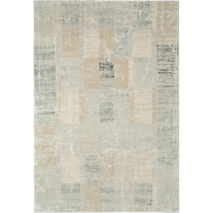 Dynamic Rugs ANNALISE Grey/Beige/Charcoal 7610 5ft. 3in. x 7ft. 7in. Rect. Rug
