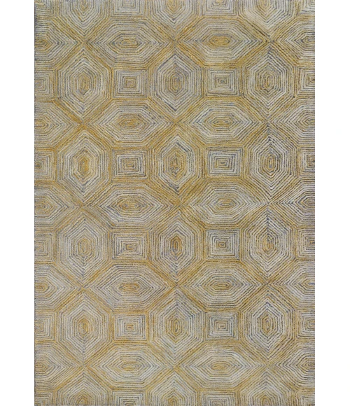 Dynamic Rugs ARIANA Gold/Dark Grey 8181 8ft. x 11ft. Rect. Rug