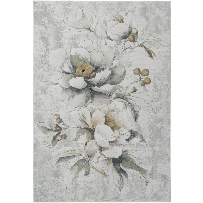 Dynamic Rugs ASPIRE Cream/Sage/Multi 11360 6ft. 7in. x 9ft. 6in. Rect. Rug